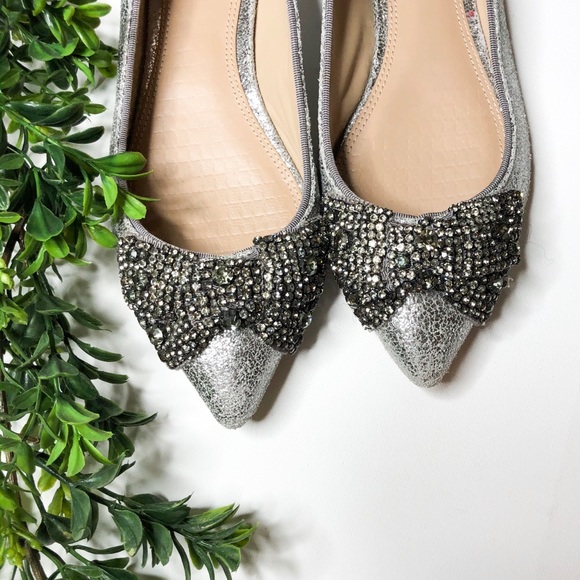 TORY BURCH Vanessa Embellished Crystal Bow Flat - Picture 4 of 6